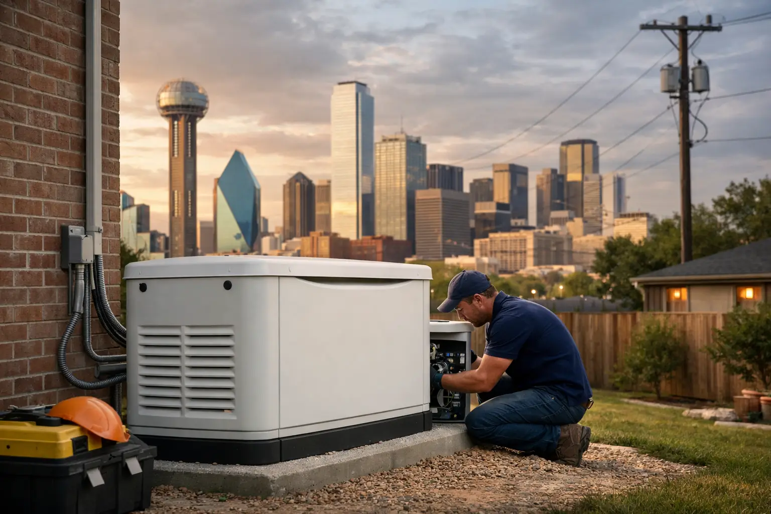 Generator Installation in Dallas for Outages