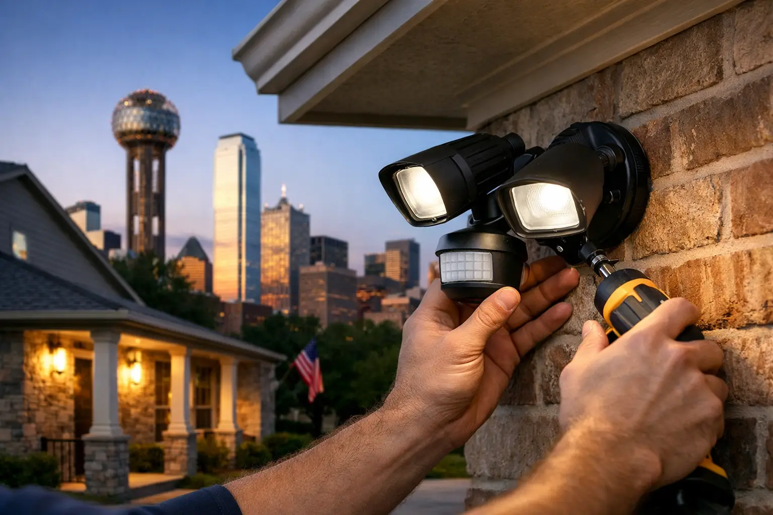 Motion Sensor Light Installation for Dallas Homes