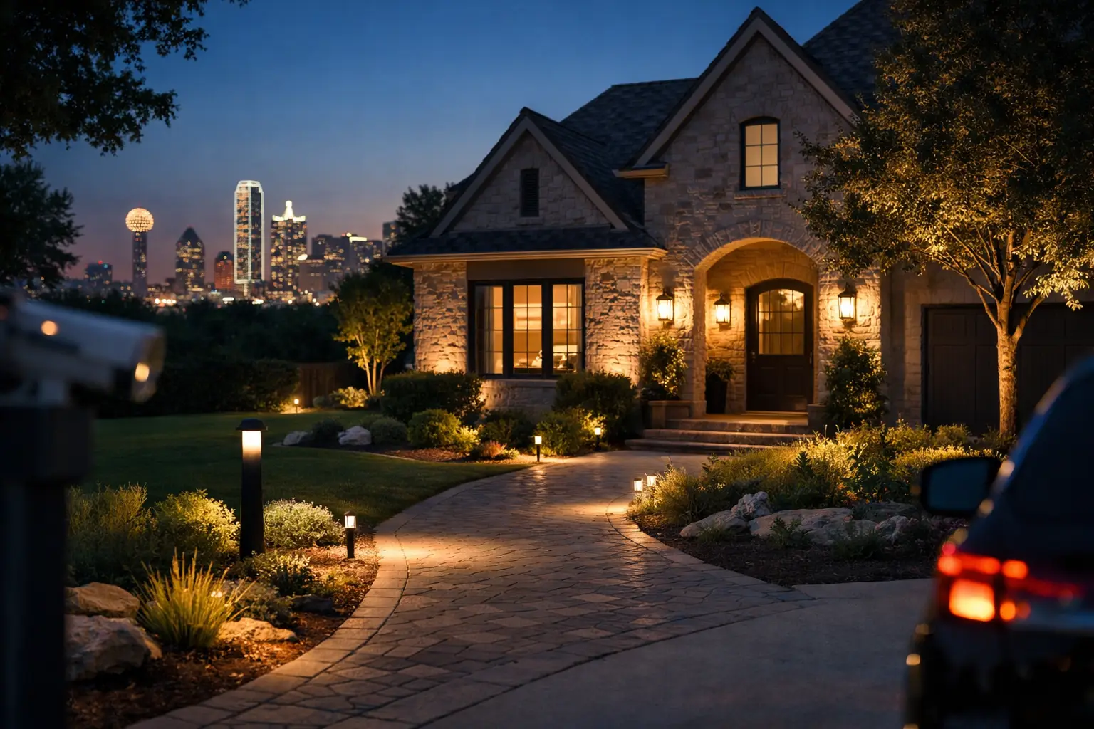 Outdoor Lighting in Dallas Improves Safety and Curb Appeal